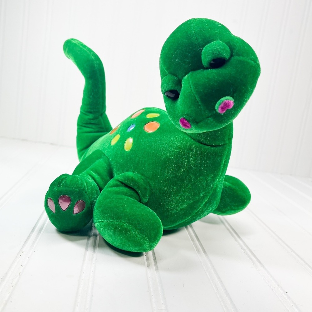 B.J.‎ Toy Co Green Brontosaurus Dinosaur Plush Stuffed Animal 9"
